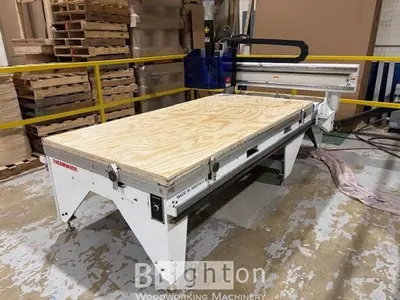 USED 2011 THERMWOOD CS43 USED 4 X8 FAT TABLE, NESTING CNC MACHINE