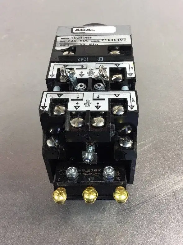 Agastat 7024PHT Timing Relay 3-30 Min Coil 125VDC 4E-13