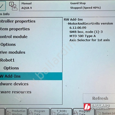 ABB IRB 4600-60/2.5 w/ IRC5 and MTD 500 Motor & Gear Unit Workstation