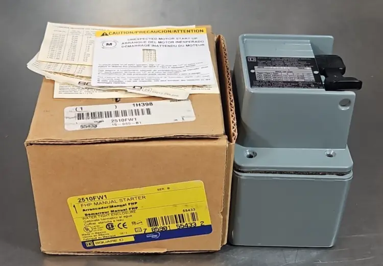 Used Square D 2510FW1 FHP Starters | Palmetto Automation #1148572