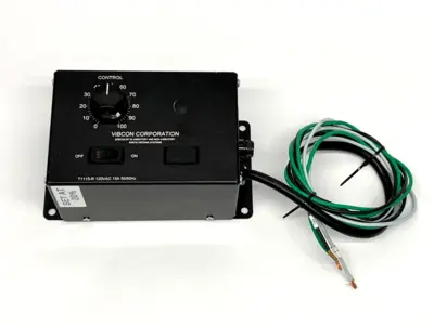 Used Vibcon Vibratory Feeder Control 120VAC 15A 50/60Hz Motor Controllers Michigan US | Maverick Industrial Sales #1400741