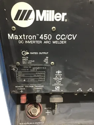 Miller Maxtron 450 CC/CV DC Inverter Arc Welder 3PH