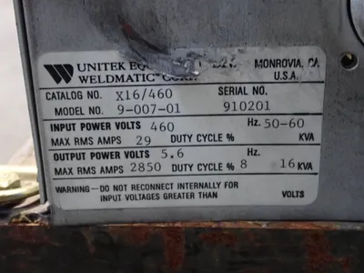 USED UNITEK MIYACHI 900701