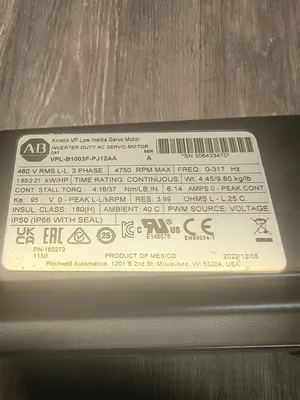 USED Allen-Bradley VPL-B1003F-PJ12AA