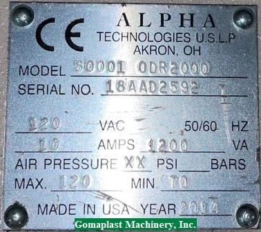 Alpha Technologies ODR 2000 Rheometer, Item # 1872