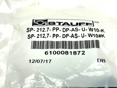New | in-Stock STAUFF SP-212.7-PP-DP-AS-U-W10-K Clamps Michigan US | Maverick Industrial Sales #1400090