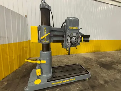 4' ARM x 9" CARLTON MODEL #1A POWER RADIAL ARM DRILL: YOBRO #24007
