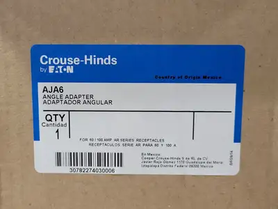 New | in-Stock CROUSE-HINDS AJA6 Cable & Wire British Columbia CA | Lenmark #249084