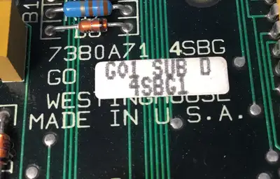 Used WESTINGHOUSE 7380A71G01 PLC Processors | Palmetto Automation #1148827