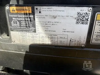 USED 2020 HYSTER H60FT