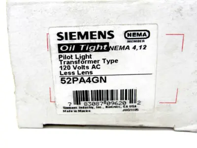 NEW SIEMENS 52PA4GN PILOT LIGHT