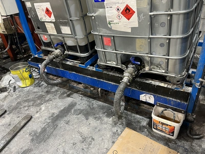 IBC Twin Stack 4 Place Discharge Station.