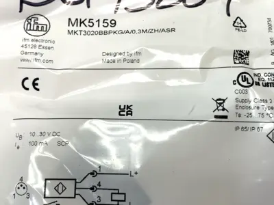 NEW IFM MKT3020BBKG/A/0,3M/ZH/ASR, MK5159
