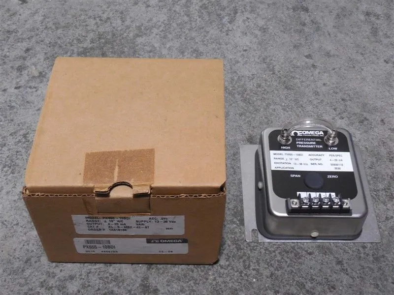 Omega PX655-10BDI Differential Pressure Transmitter New NIB