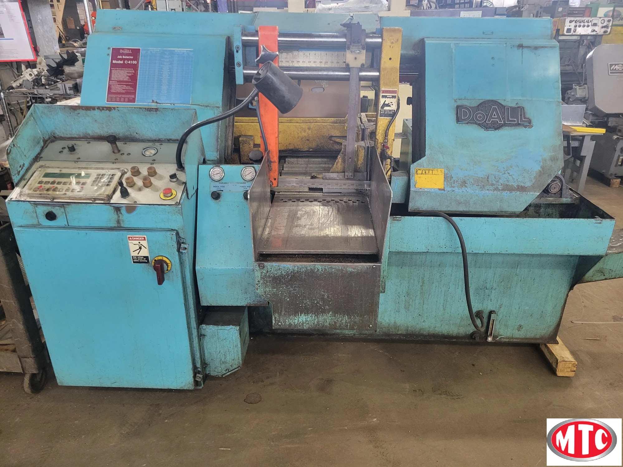 Doall Fully automatic 16" Bandsaw with programmable control, 1.5" Blade, Hyd. blade tension, Like Marvel, Amada, HEM, Hyd-Mech