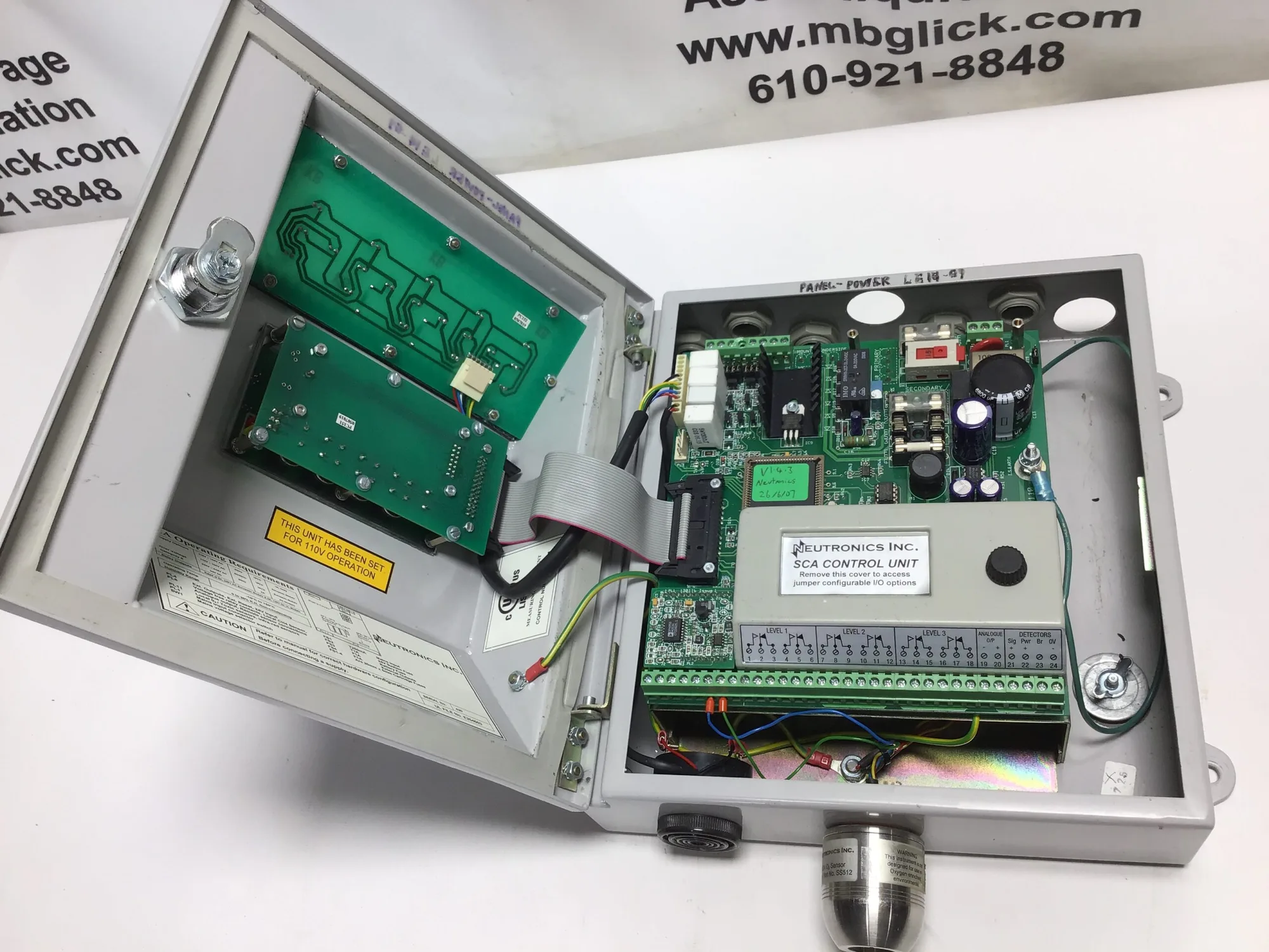 Neutronics Inc Serial #420 Type SCA Multi-Gas Analyzer for 110V Operation 60Hz