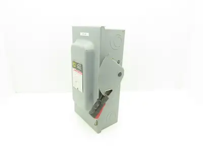 Square D HU362 Safety Disconnect Switch 60A 600VAC 60HP 3Ph Non Fused