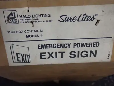 Halo Lighting 48 Watts Exit Sign