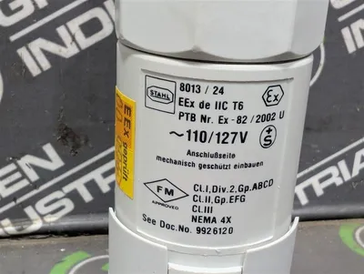 Killark Stahl 8013/24-03-2 Red Pilot Light 110-127V New NIB