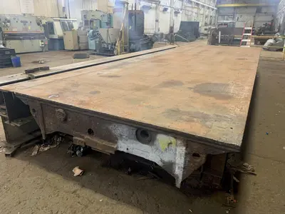85" X 146" HEAVY DUTY STEEL LAYOUT TABLE: STOCK #12439