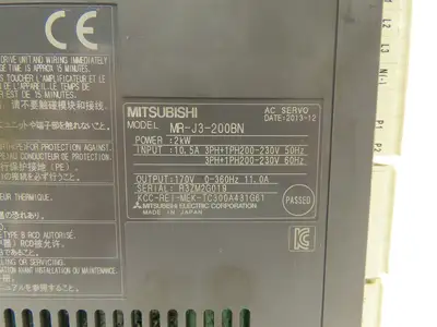 Mitsubishi MR-J3-200BN AC Servo Inverter Drive 2kW 200-240V 3Ph MELSERVO J3