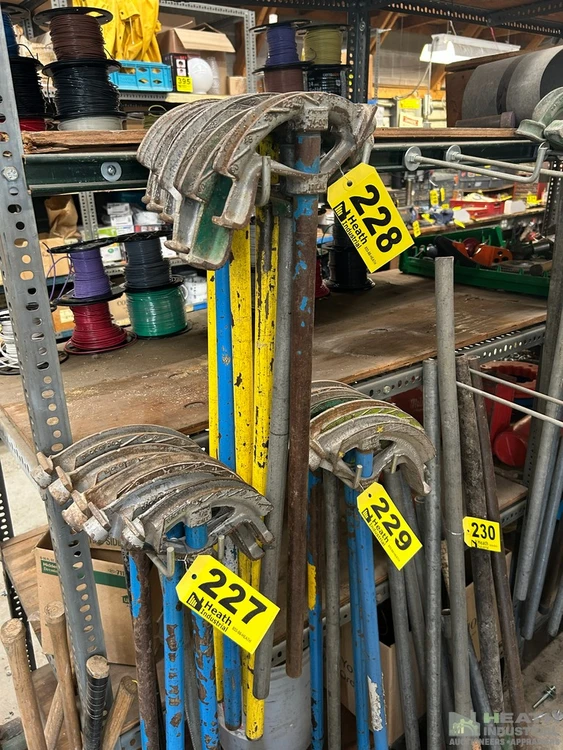 Used _UNKNOWN_ (5) 1/2" & 3/4" MANUAL EMT BENDERS Hand Benders Illinois US | Heath Industrial Auction Services #1379684