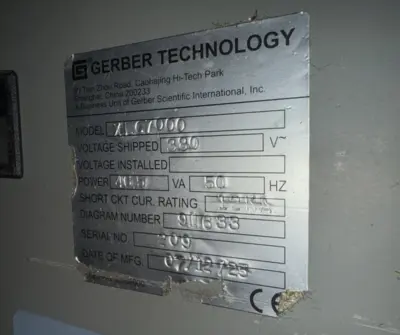 2007 GERBER XLC-7000 Textile Machinery | Machinery Network (8)