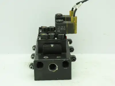 A239SS-120-A IR ARO Pneumatic Solenoid Air Control 2 Valve Manifold Block 1/2"