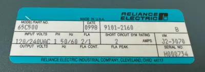 USED RELIANCE ELECTRIC 65C500