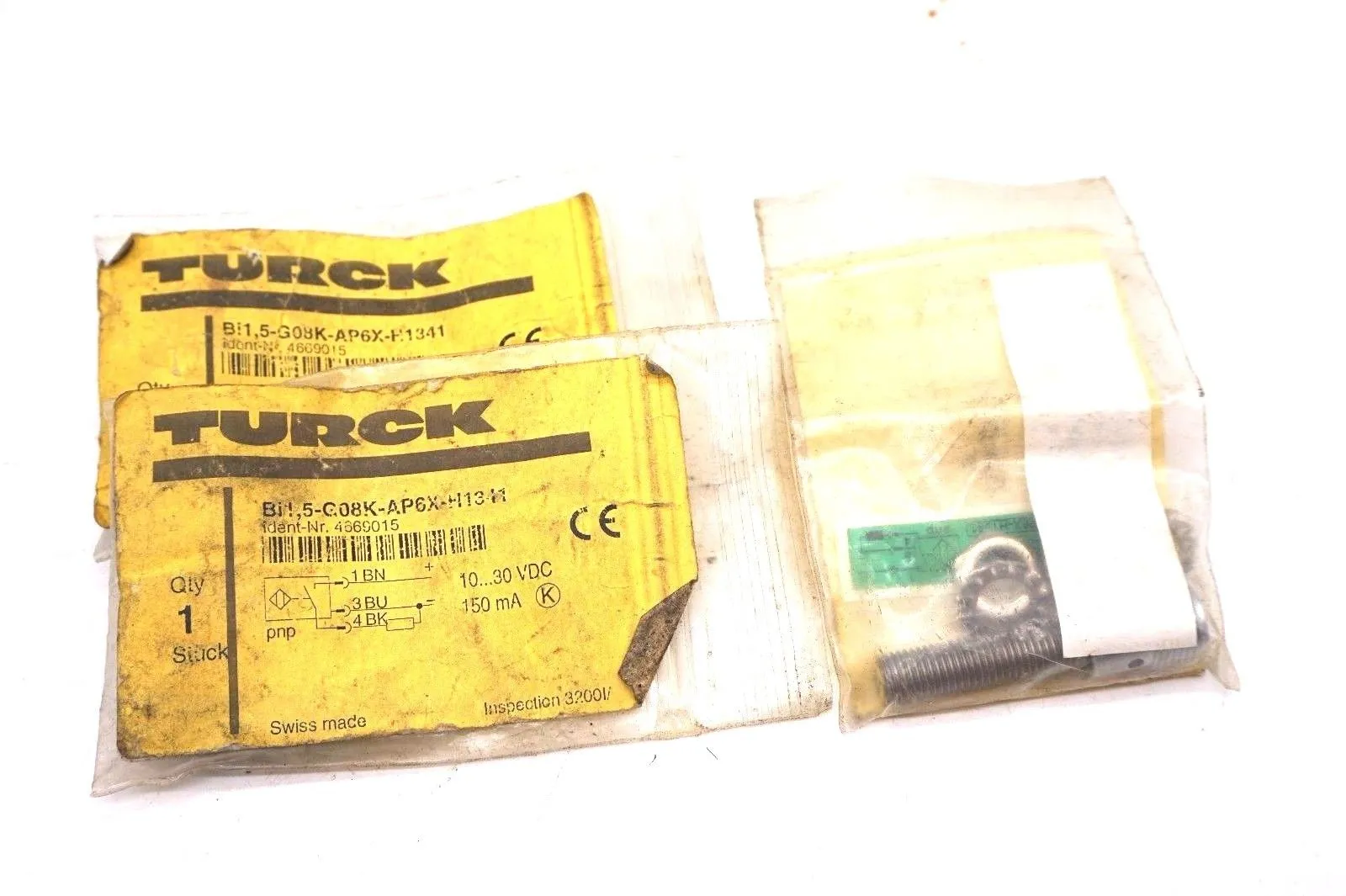 3 NEW TURCK BI1.5-G08K-AP6X-H1341 PROXIMITY SWITCH 4669015 BI15G08KAP6XH1341