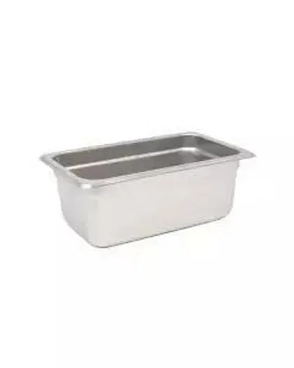 1/4 Size 4" Depth Stainless Steel Steam Table Pan