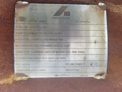 Used BRADKEN MK-240-GP2001-165-2 Parts (Hydraulics and Pneumatics) British Columbia CA | Lenmark #479125