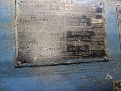 20,000 LB x 54" SECO MODEL1860 MOTORIZED COIL RECOILER, 100 HP: YOBRO #25239