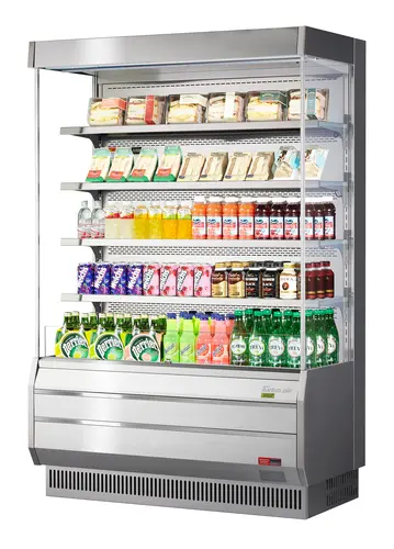 Turbo Air TOM-50S-N 50 7/8" Vertical Open Air Cooler w/ (5) Levels, 115v