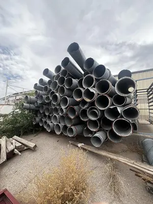 Air conveying scrap system with 100's of feet of piping