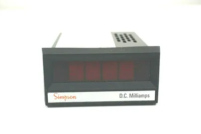 NEW SIMPSON 2866 24607 DIGITAL PANEL METER