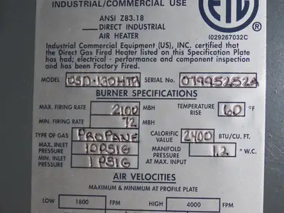 Used ICE _UNKNOWN_ Heaters Indiana US | Arrow Industrial #617176