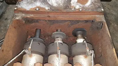 USED OILWELL A-334 (NATIONAL 125T-4M) TRIPLEX INJECTION/DISPOSAL PUMP
