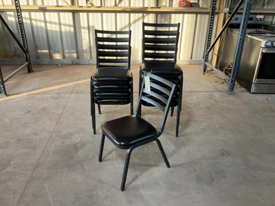 Used LOT OF (10) METAL CHAIRS WITH PADDED SEATS Party/Banquet Supplies Michigan US | Miedema Asset Management Group #1761576