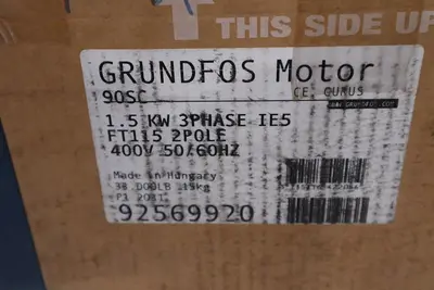 Grundfos Pump Motor 90SC 1.5 KW 400V 50/60HZ 92569920 NEW IN BOX STOCK H746