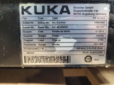 New | in-Stock 2015 KUKA KR16 L6-2 + KR C4 NA Robots Michigan US | iGAM Industrial Marketplace #1173939