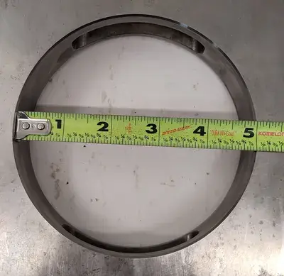 MOUNTING PLATE, 7" DIAMETER, BASE 10"X7", THROUGH HOLE ID 5"