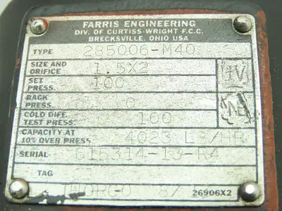 Used FARRIS ENGINEERING _UNKNOWN_ Valves/Fittings | Arrow Industrial #628615