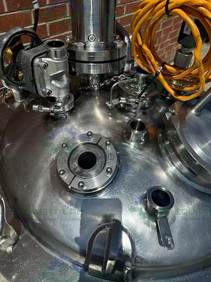 USED NORTHLAND 250 LITER STAINLESS STEEL JACKETED REACTOR FV/ 45 PSI W/ MIXER