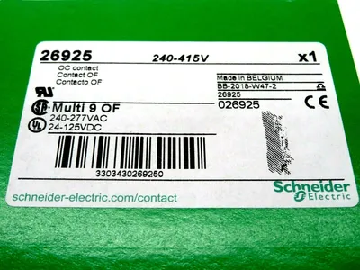 NEW LOT OF 5 SCHNEIDER ELECTRIC 26925 AUXILIARY SWITCH 240-415V