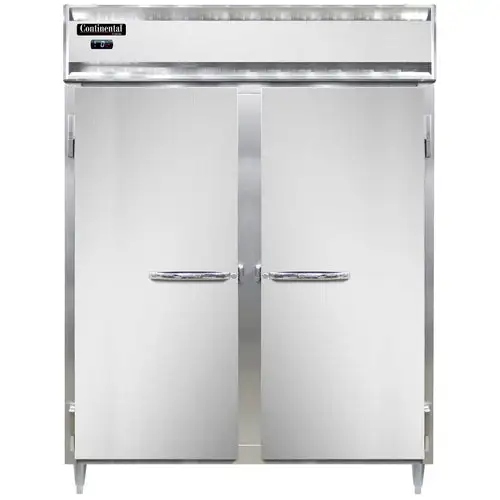 Continental D2FENSS 57" Designer Line Two Section Reach In Freezer, (2) Left/right Hinge Solid Doors, 115v