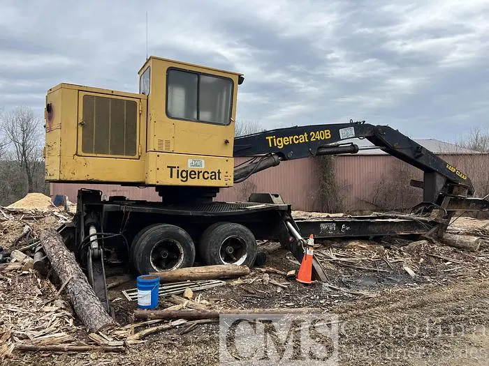 Used TIGERCAT 240B LOG LOADER W/ SLASHER SAW Forestry Tractors | CAROLINA MACHINERY SALES #421123