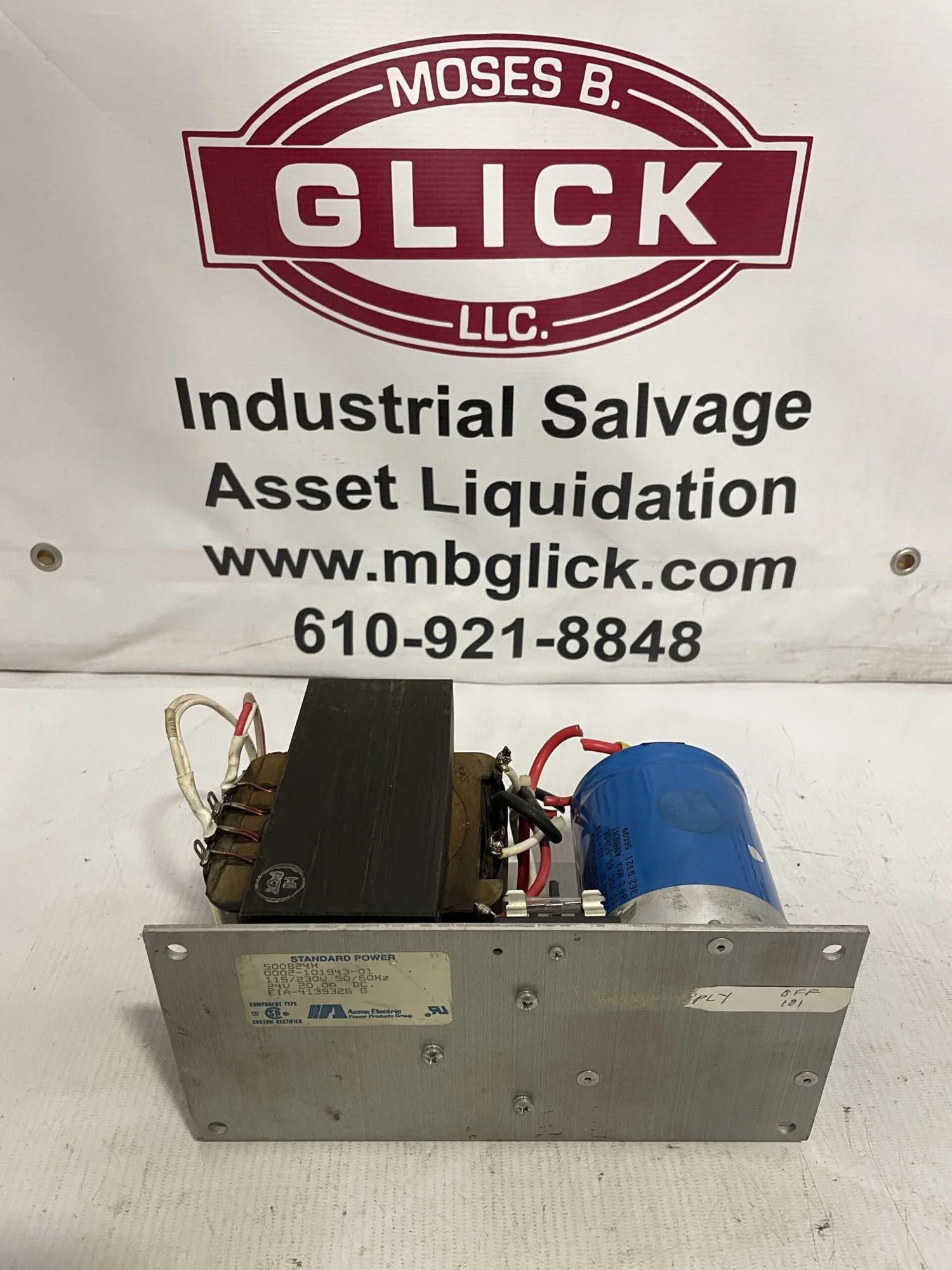 Acme Electric 500B24H Standard Power Transformer 0002-101943-01 115/230V 24V