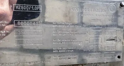 Krauss-Maffei HZ 800/1.0 Ph CIP peeler centrifuge, 316SS.