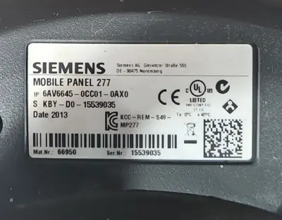 Siemens SIMATIC Mobile Panel 277 (BIN145)